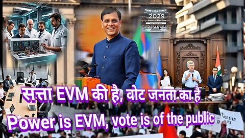 सत्ता EVM की है, वोट जनता का है Power is EVM, vote is of the public ‎