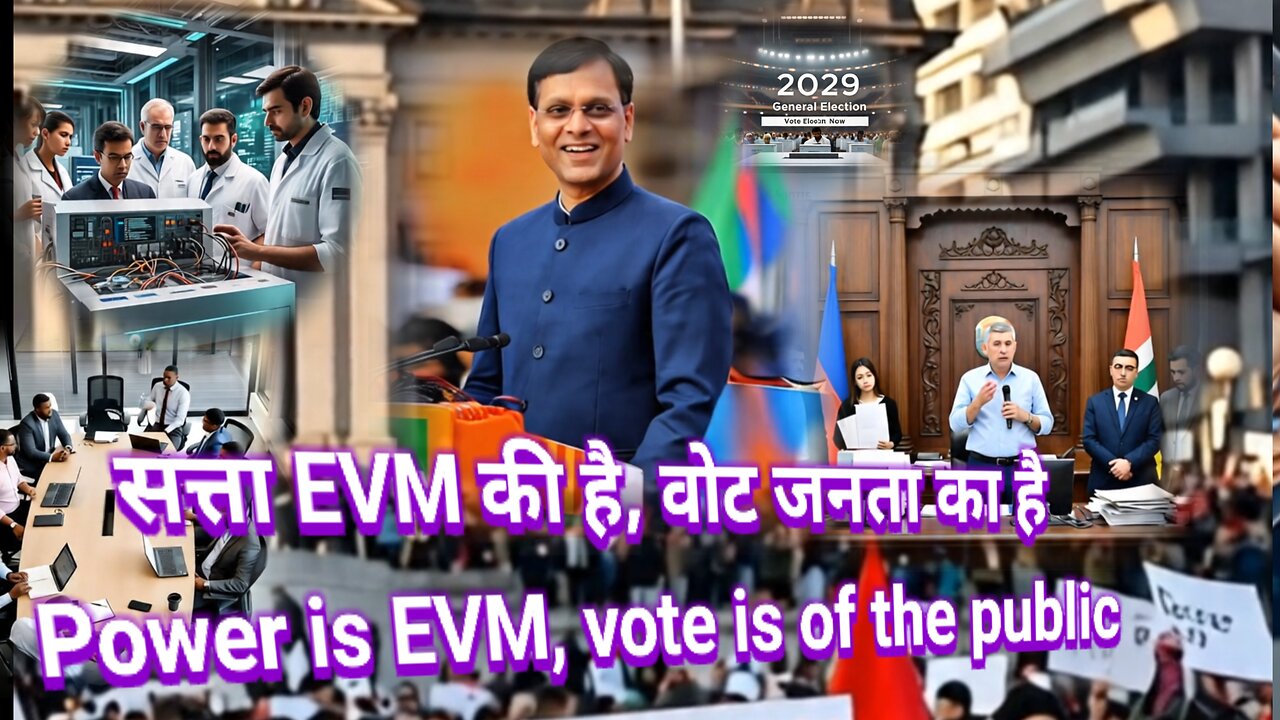 सत्ता EVM की है, वोट जनता का है Power is EVM, vote is of the public 