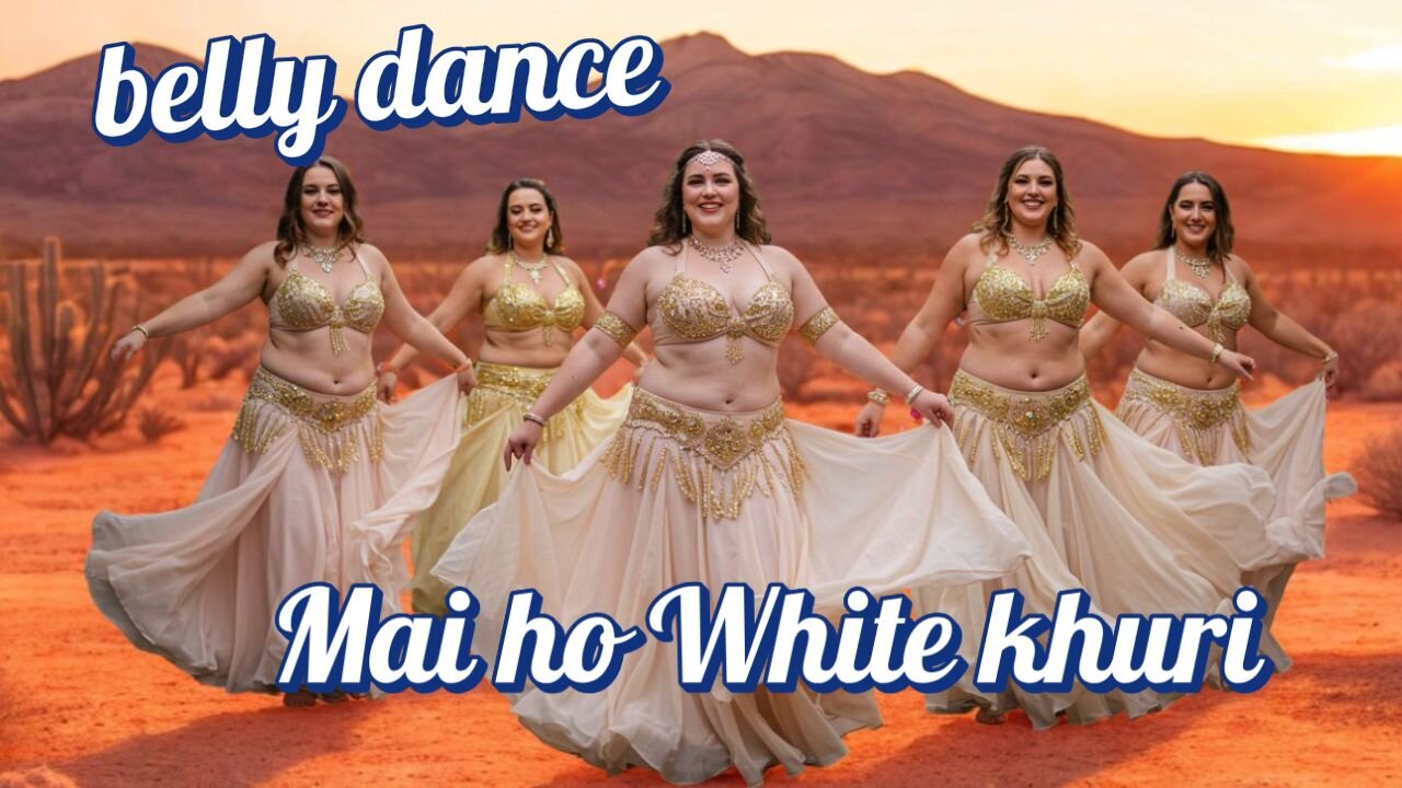 Mai Ho White Girl Belly Dance | Habibi Ya Albi 🔥 AI Arabic Fusion 2025 | Official music | #shorts