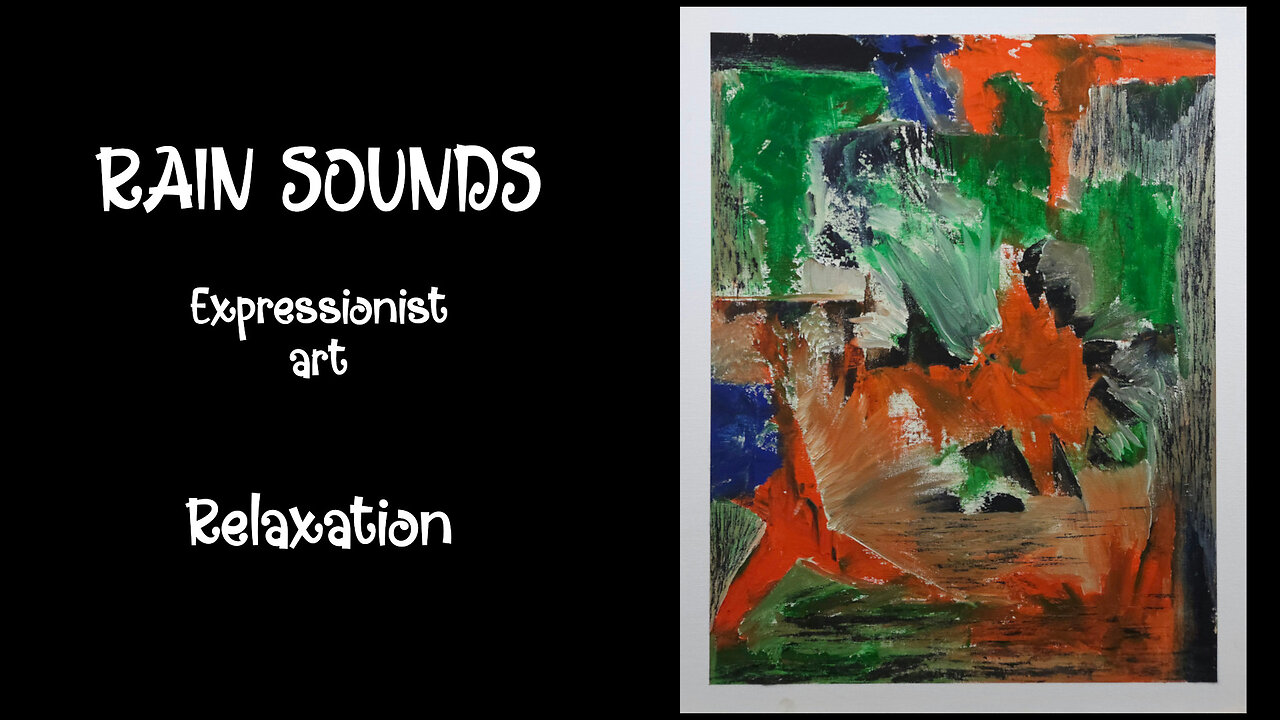 Watch Chaos Unfold | Vibrant Oil Painting + Relaxing Rain Sounds