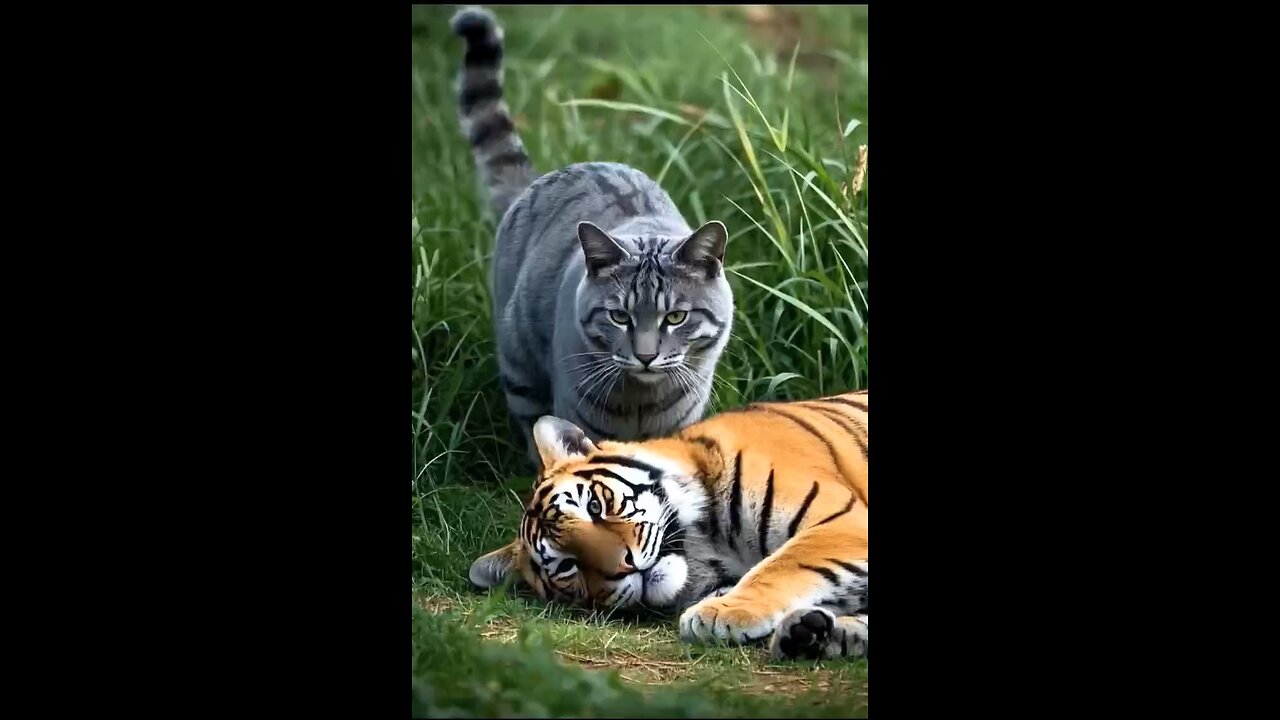 The Lion Was Sick, and the Cat Took Care of Him!