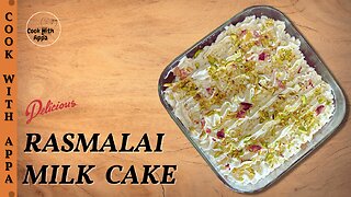 Rasmalai Milk Cake | Rasmalai Barfi | Rasmalai Mithai Cake | Rasmalai Tres Leches Cake | Fusion Cake