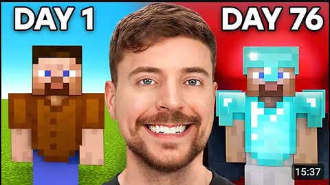 Mr beast I Survived 100 Days Of Hardcore Minecraft! MrBeast Gaming· 147M views ·3 years