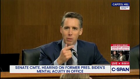 Sen. Hawley Reads Quotes By Dems Brushing Off Biden's Mental Acuity