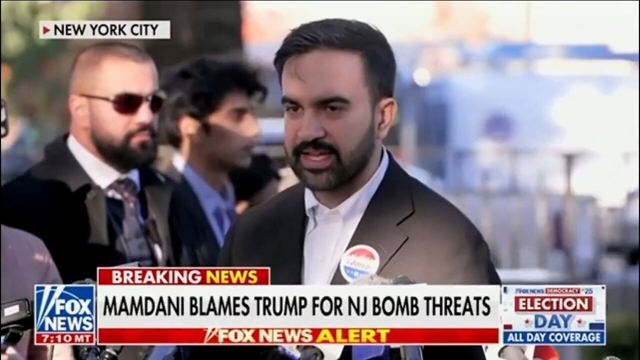 Mamdani BLAMES TRUMP For Bomb Threats Targeting Polling Sites In NJ