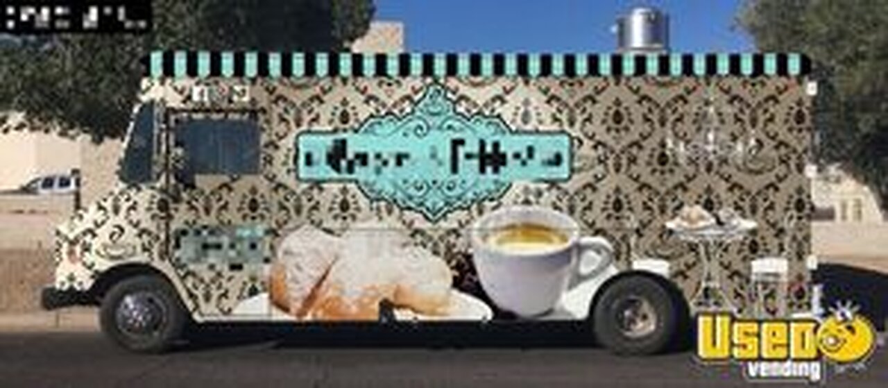 Turnkey Chevolet P30 Beignet and Coffee Food Truck with Pro Fire System for Sale in Arizona!