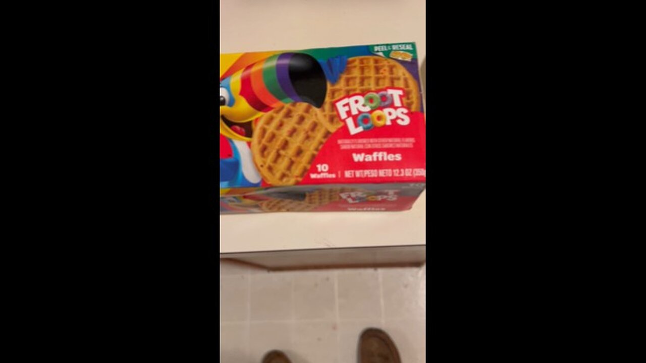 Froot Loops Waffles #food