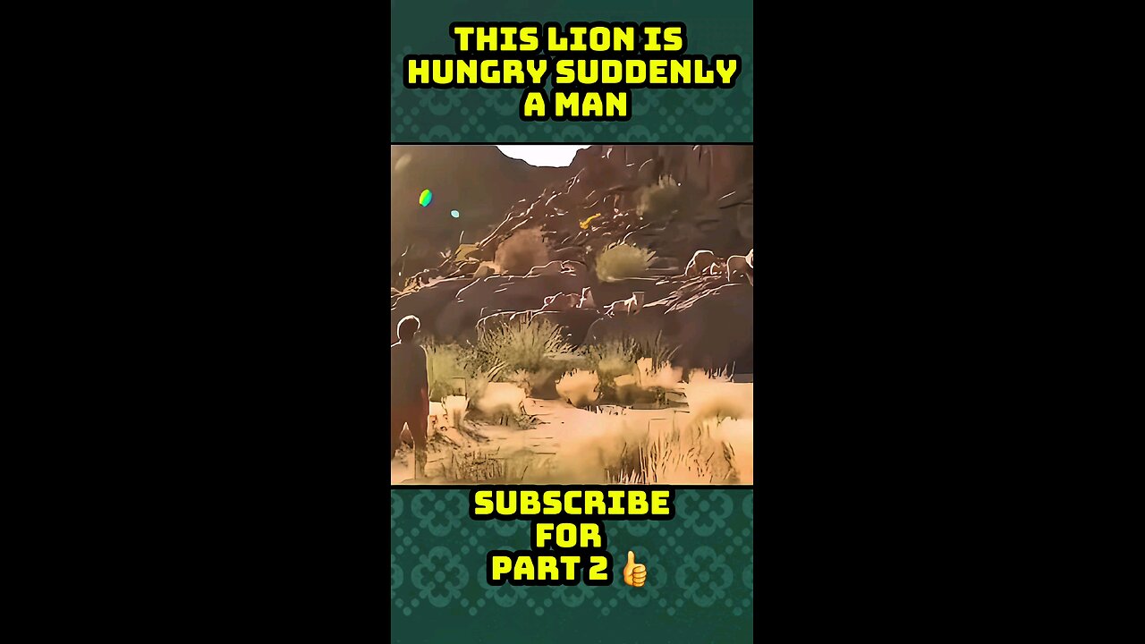 This Lion Is Hungry, Man Came Suddenly Front of The Lion #shortvideo #viralclip #newmovie #trending