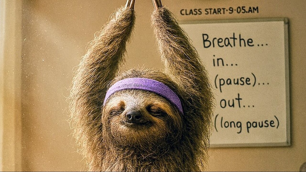 sloth yoga 🦥🧘‍♀️