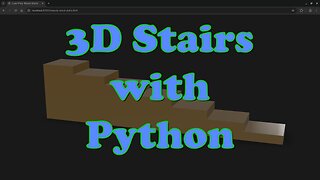 Build 3D Wood Stairs in Blender Using Python and Display in Browser (Beginner Friendly)