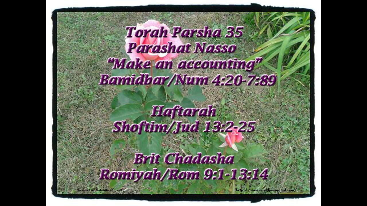 #35 Parsha Nasso "Make an Accounting" Bamidbar/Num 4:20-7:89 2025-06-07