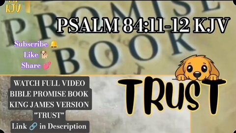 Psalm #ch 84:11-12 KJV Bible #promise #book #trust #trustgod #trustingod #faith #psalm #kjv