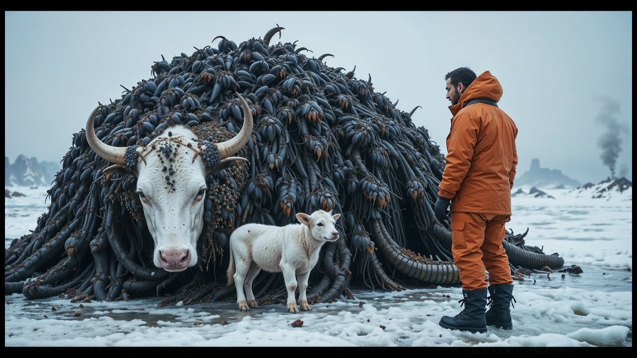 Brave Rescue Team Saves A Cow Suffering From Millions Of Worm And Barnacles