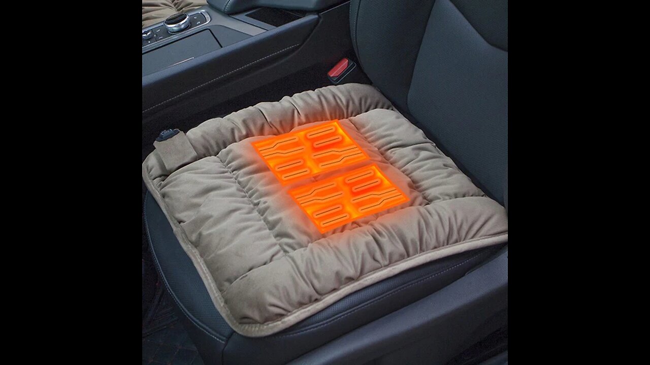 Car Heated Seat Cushion, with 3 Adjustable Temperature, for Home, Office & Car