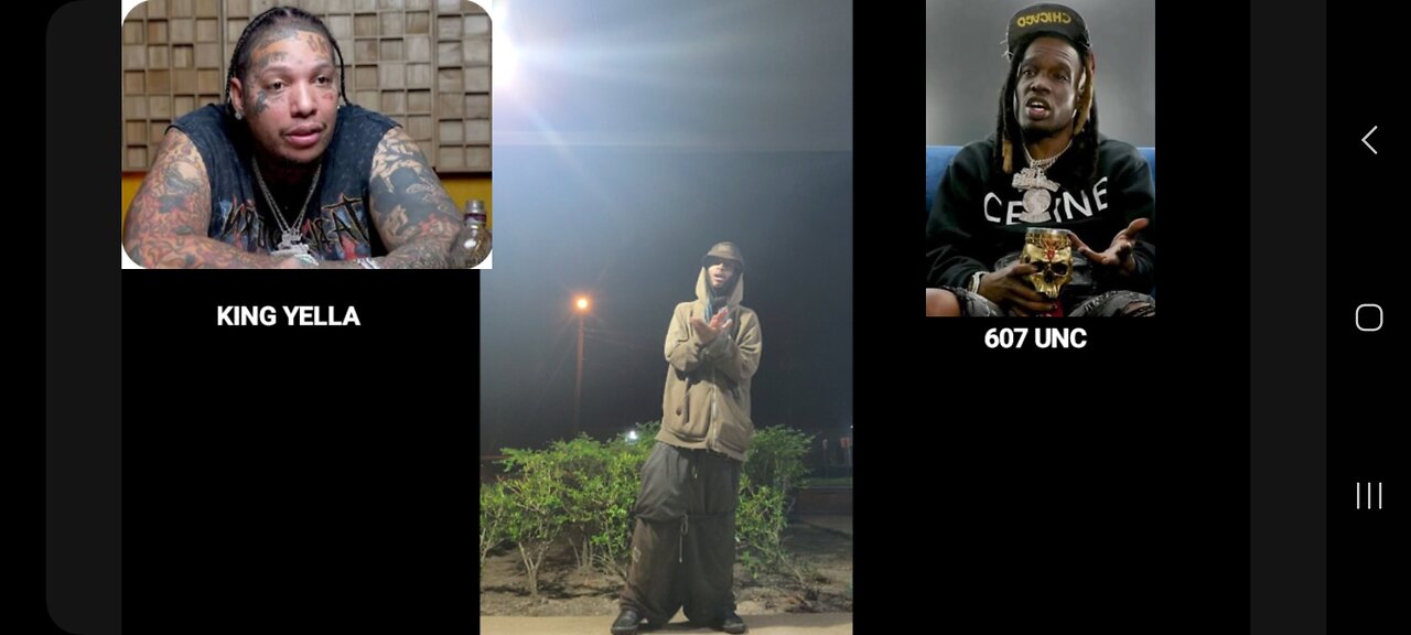 KING YELLA PASSIN OUT IN INTERVIEW TALMS TOO FANS BOUT TOO FIGHT 607UNC AN HES FRIENDS HE READY💪🏾🔵