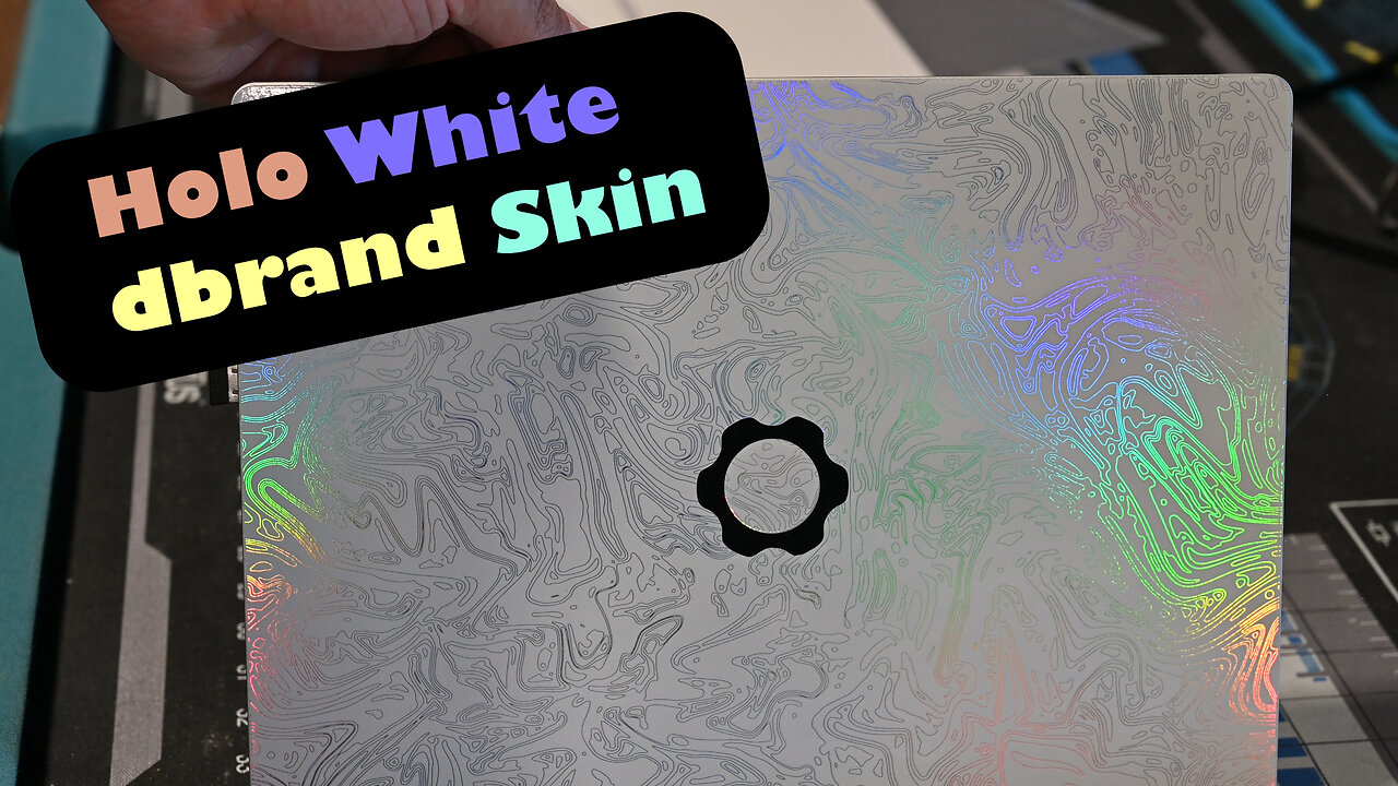 dbrand Holo White Skin Transforms This Laptop's Entire Look