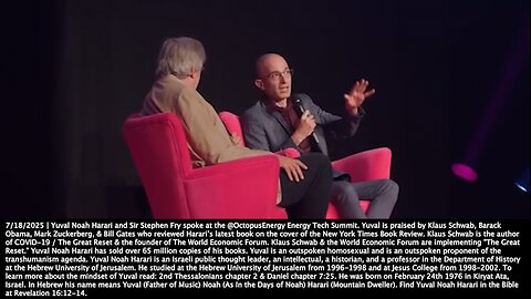 Yuval Noah Harari | "How to Deal With These New AI Agents? Do We Consider Them As Persons? People Are Entering Personal Relationships." - 7/18/2025 + "The Ratio of Humanoid Robots to Humans? My Guess Is 5 to 1." - Elon Musk