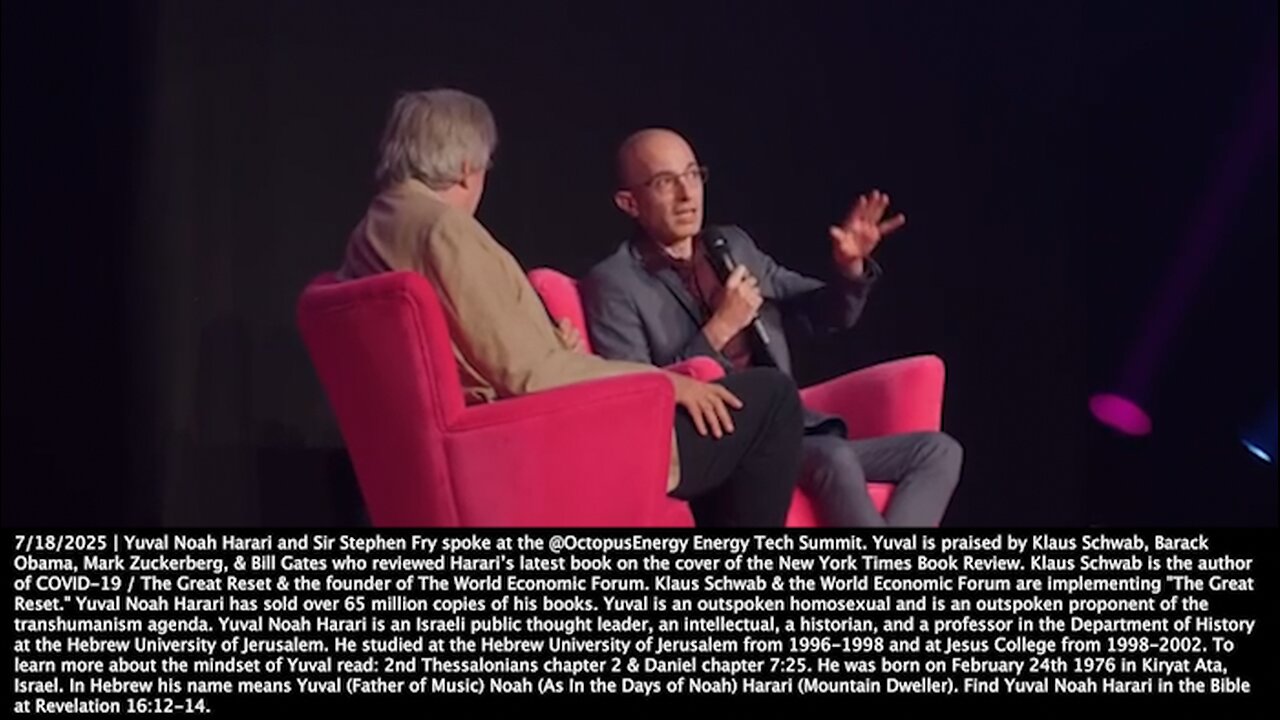 Yuval Noah Harari | "How to Deal With These New AI Agents? Do We Consider Them As Persons? People Are Entering Personal Relationships." - 7/18/2025 + "The Ratio of Humanoid Robots to Humans? My Guess Is 5 to 1." - Elon Musk
