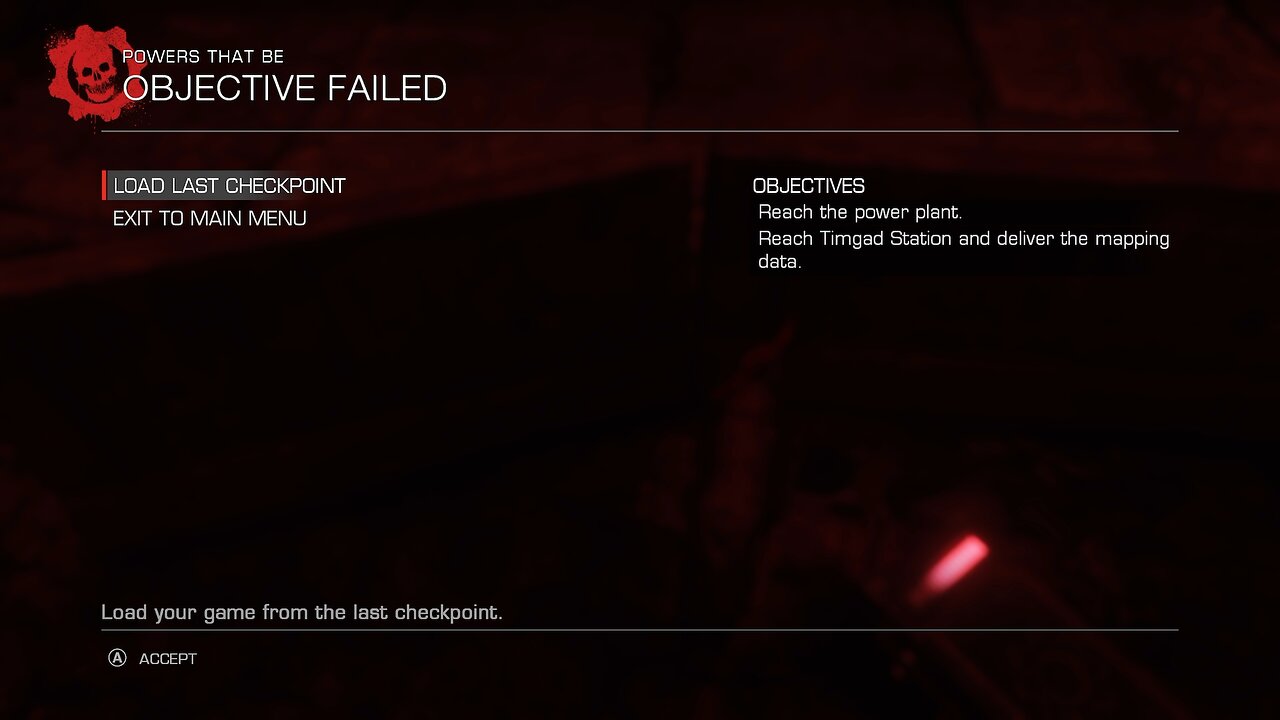 Gears of War Reloaded | Death Screen