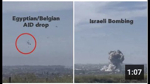 "Egyptian and Belgian Air Forces Aid Gaza as Israeli Bombing Follows"