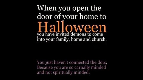 Christians and Halloween don't mix, not even a little bit!