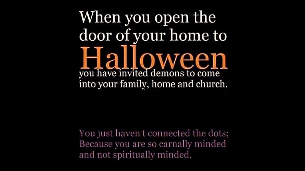 Christians and Halloween don't mix, not even a little bit!