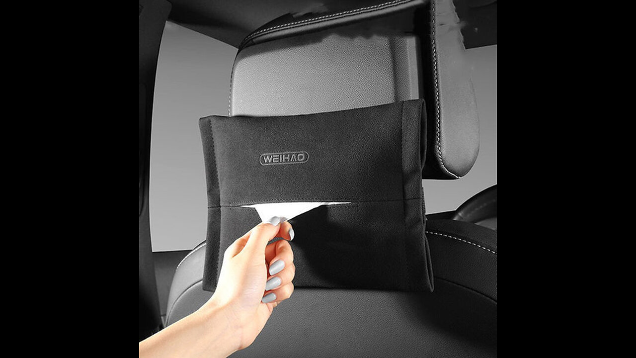 Universal Car Tissue Holder, for Backseat and Armrest