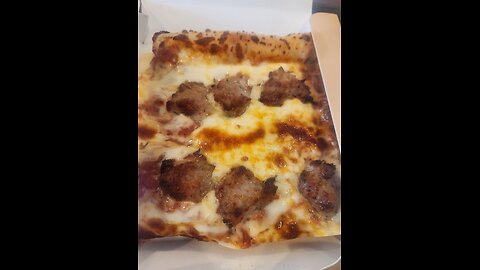 Rocky Rococo lunch: Super Slice and Spaghetti and meatballs