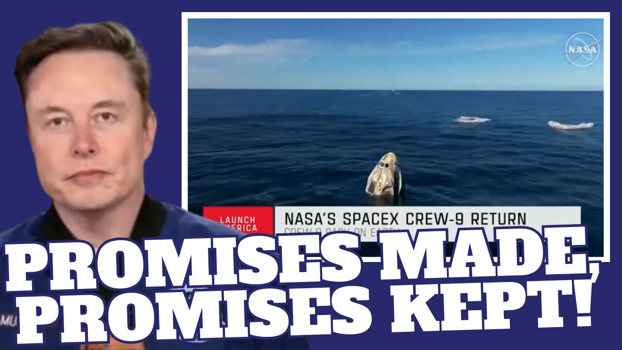 Elon Musk's SpaceX Helps NASA Rescue Astronauts After Nine Months Stranded on Space Station