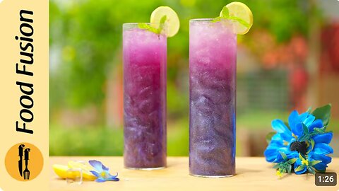 Recipie # 12 - Galaxy Lemonade Recipe by Food Fusion