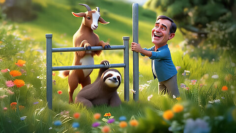 People Acting Strange - Part 27 - Man pretends to be animals hopping fence