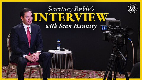 Secretary of State Marco Rubio with Sean Hannity of Fox News