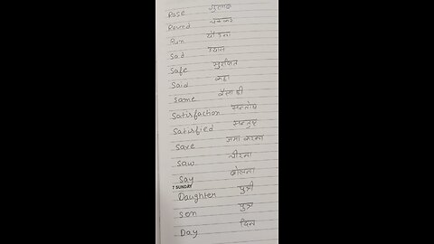 very easy basic English words # Manglagarg
