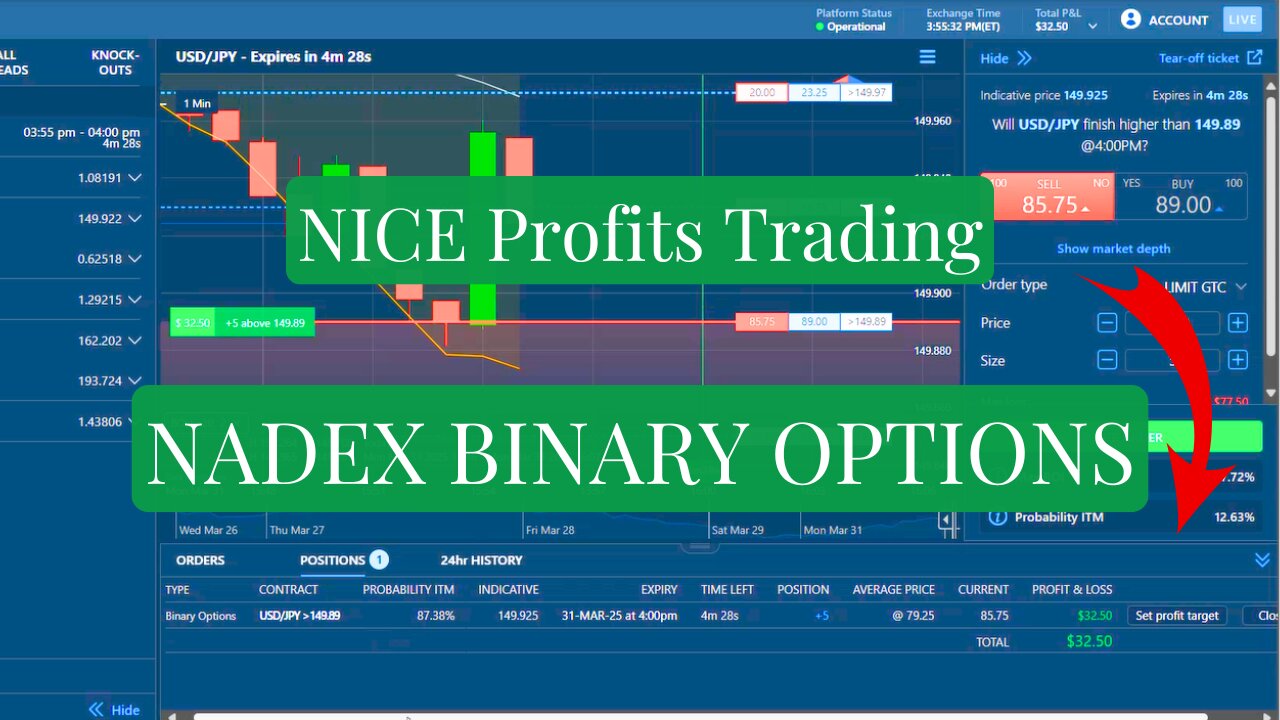 How To Make $300 Profit Trading NADEX Binary Options