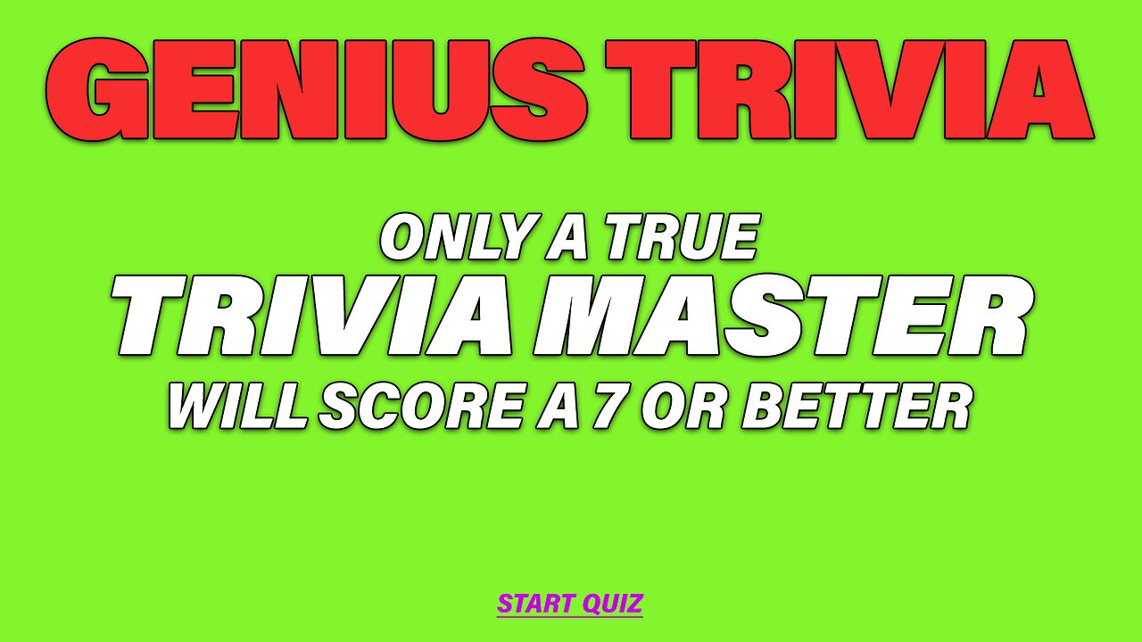 Genius Trivia