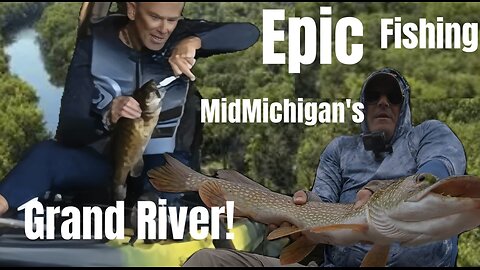 Epic Kayak Fishing on MidMichigan's Grand River! Water test the Reel Yaks 9.5ft modular