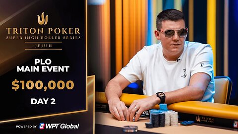Live : $100K PLO Main Event – Event #12, Day 2 | Triton Poker Series Jeju II 2025 Part 2
