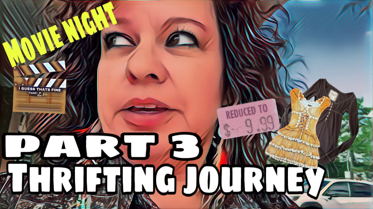 Part 3 of my thrifting journey-I sleeped by the movie theater. 😜