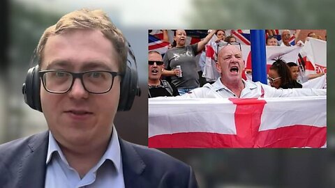 British Protesters Fly King George Flag in Protest of Migrant "Boat People" Flooding Their Country