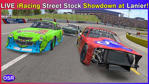 🔴🔥 LIVE iRacing Street Stock Chaos at Lanier National Speedway! 🏁💥