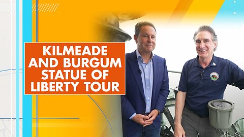 Brian Kilmeade and Doug Burgum Tour the Statue of Liberty.