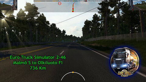 Euro Truck Simulator 2-46, Malmõ S to Olkiluoto FI, 736 Km
