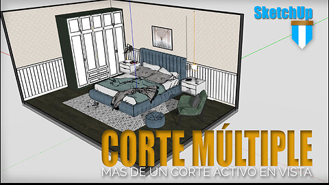 Crear cortes simples y múltiples en #SketchUp