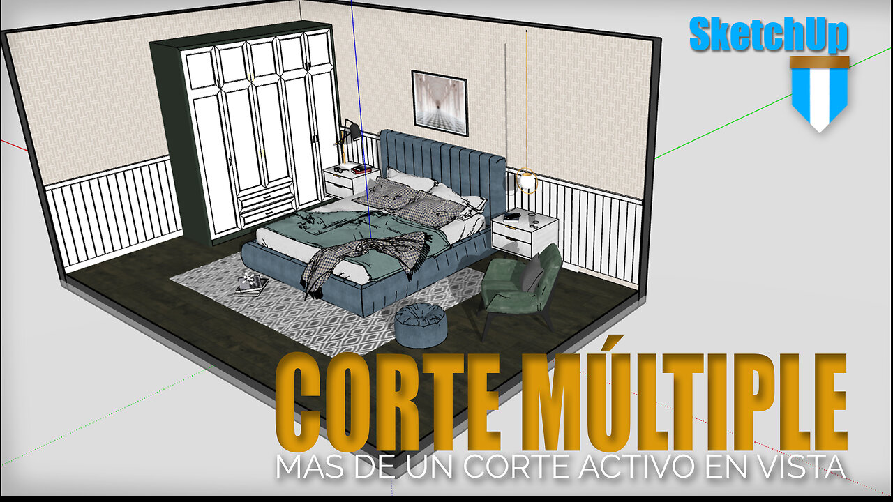 Crear cortes simples y múltiples en #SketchUp