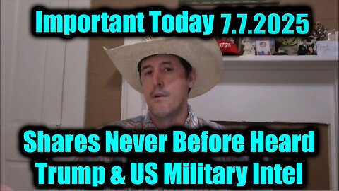 Derek Johnson Important Today 7.6.25 - Shares Never Before Heard Trump & US Military Intel!.