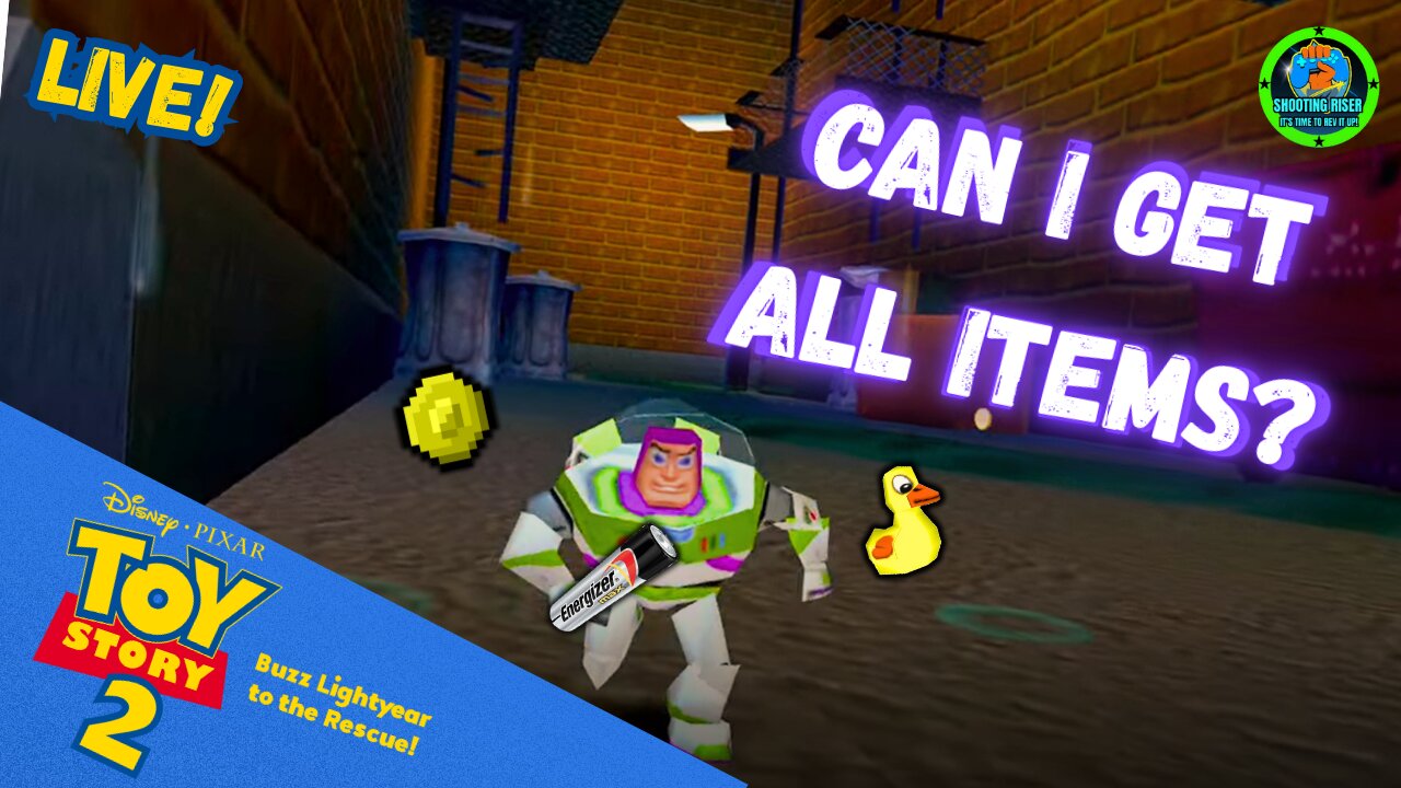 GET ALL ITEMS CHALLENGE! - The Best Childhood Game - Toy Story 2 (PS1) #live #toystory2