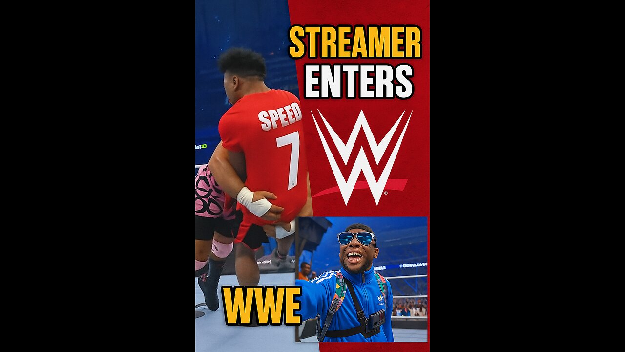 Streamer IShowSpeed SLAMS Wrestler in Epic WWE Crossover Match! 🔥🥵