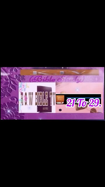 (Daily Bible Reading) Exodus Chapter 37:21 To 29 Old testament.