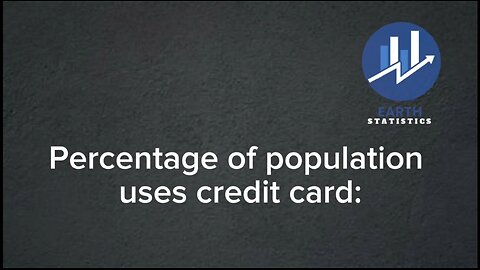 Percentage of population uses credit card
