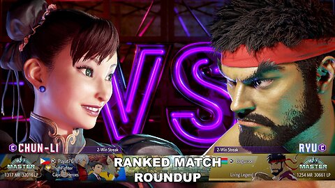Kuya Kalbo SF6 Ranked Match Roundup. Chun Li Master Rank [Hori Fight Stick]